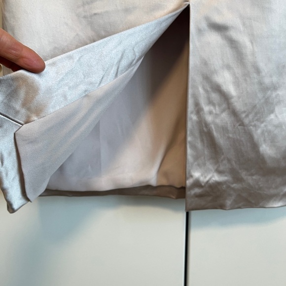 NWOT HILARY MACMILLAN Dusty Rose Split Front Seam Skirt Lined, Size 14 - Picture 7 of 13